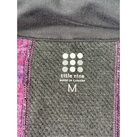 Title Nine Wool Blend Jacket Size M Full Asymmetrical Zip Pockets Sweater Purple - Picture 3 of 9